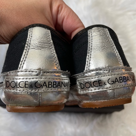 Dolce & Gabbana Shoes Dolce Gabbana Gym Black And Silver Sneakers